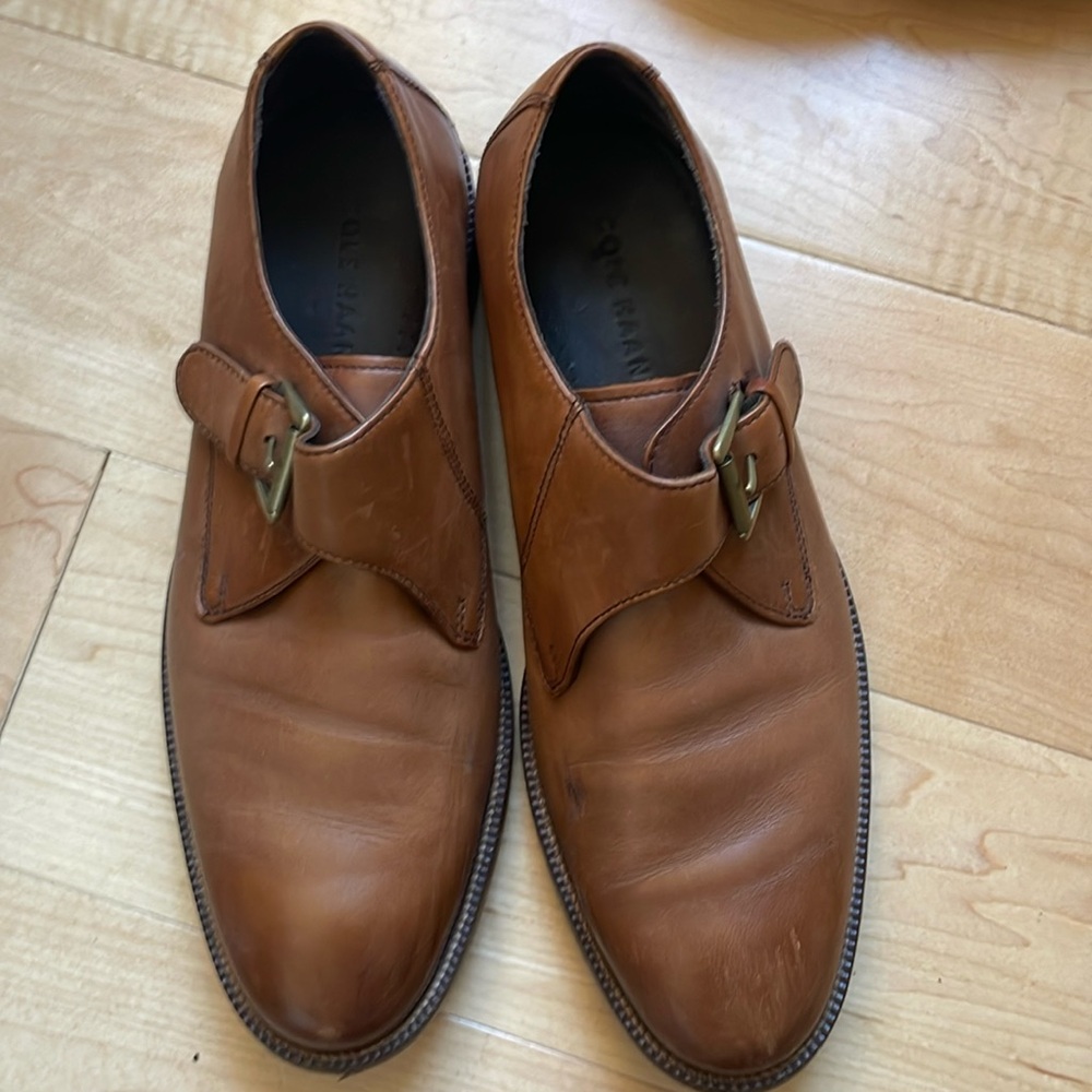 Men’s dress leather shoes 7M Cole haan brown
